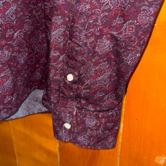 Massimo Dutti Dark Red Patterned Shirt - Picture 6 of 8